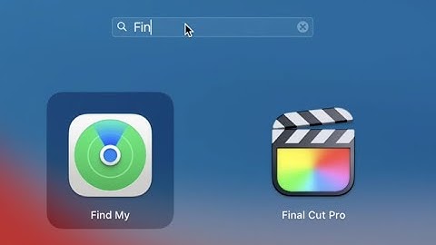 How to search Apps in Launchpad in masOS Big Sur on Desktop