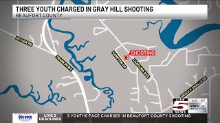 VIDEO: 3 youths face charges in Beaufort County shooting