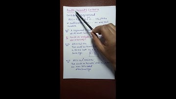 ROUTH STABLITY CRITERIA | PART-1 | BY DHEERAJ SINGH