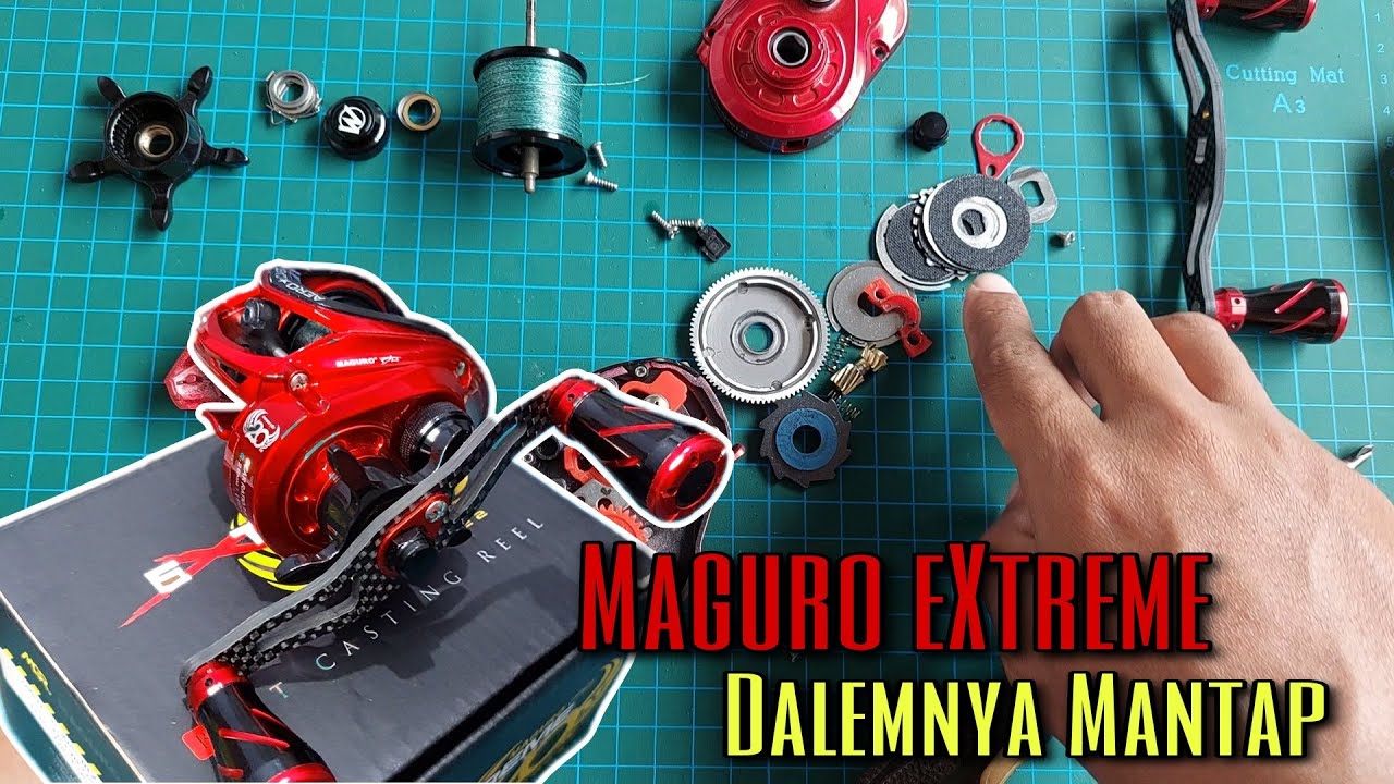 Reel Baitcasting Maguro Extreme 20, reel yang smooth dan super ringan ternyata dalemannya WOW