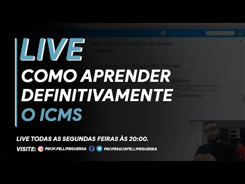 Live - Como Aprender Definitivamente o ICMS