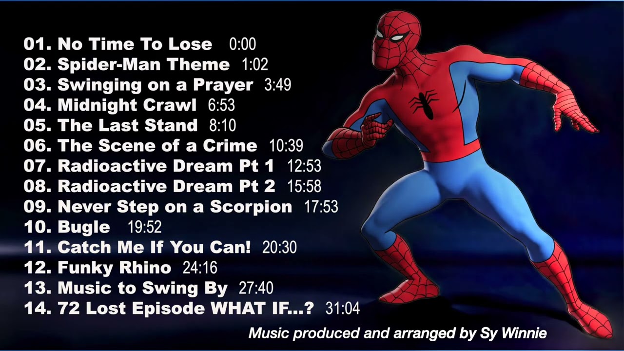 Spider Man "Music to Swing By!" Album   (based on the 67 cartoon series) background music