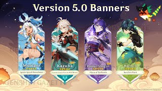 UNEXPECTED CHANGES!! VERSION 5.0 BANNERS HAVE CHANGED!! (Kazuha, Raiden Shogun) - Genshin Impact