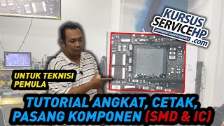 BEGINNER TECHNICIANS MUST BE ABLE TO DO THIS TUTORIAL ON LIFTING AND INSTALLING SMD & IC COMPONENTS
