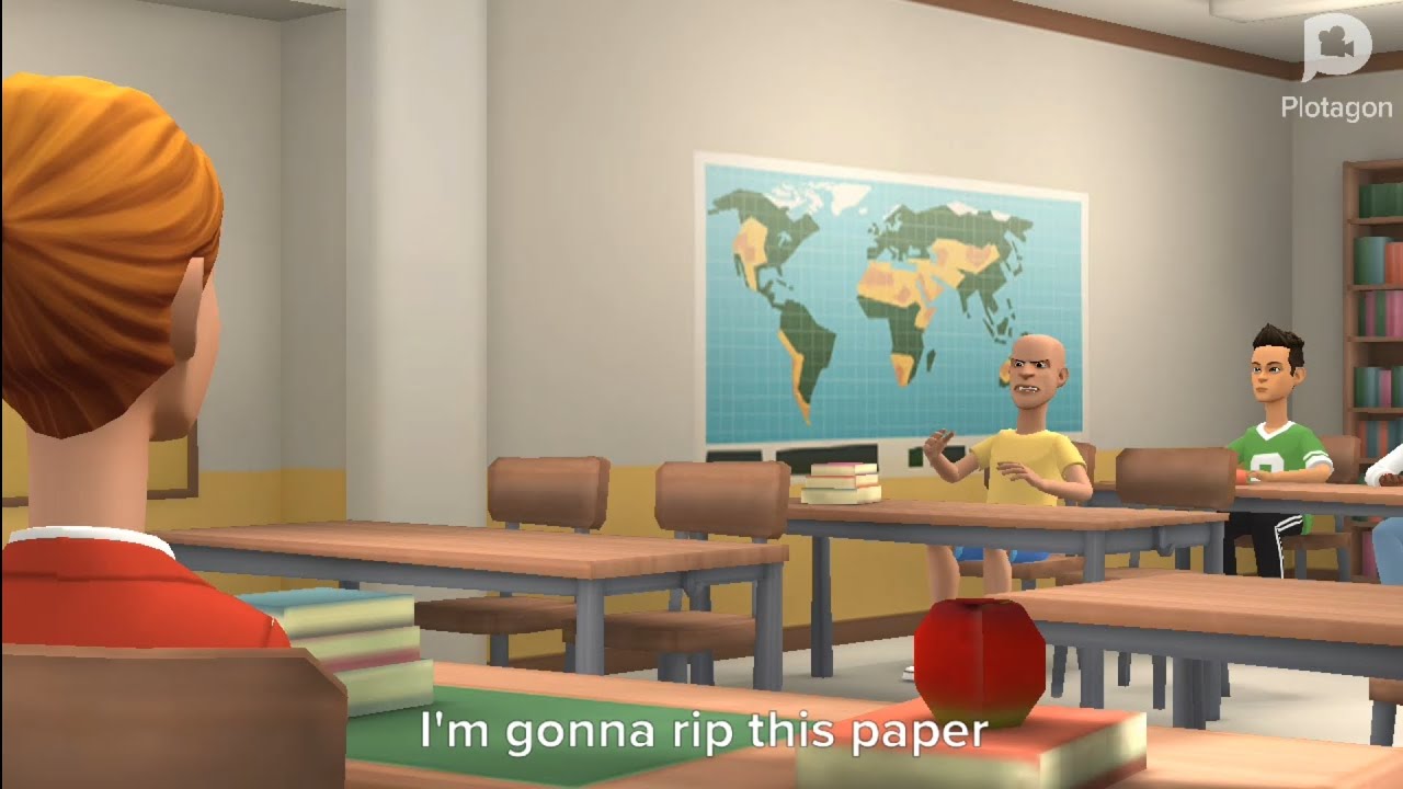 Caillou cheats on a school test/cusses out Ms martin/grounded 