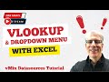 Baseball Field Starting Lineup PT 2 of 2 with dropdown menu and vlookup | One Man's Stream Episode19