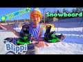 Blippi Goes Snowboarding! | Learn How To Snowboard With Blippi | Educational Videos for Kids