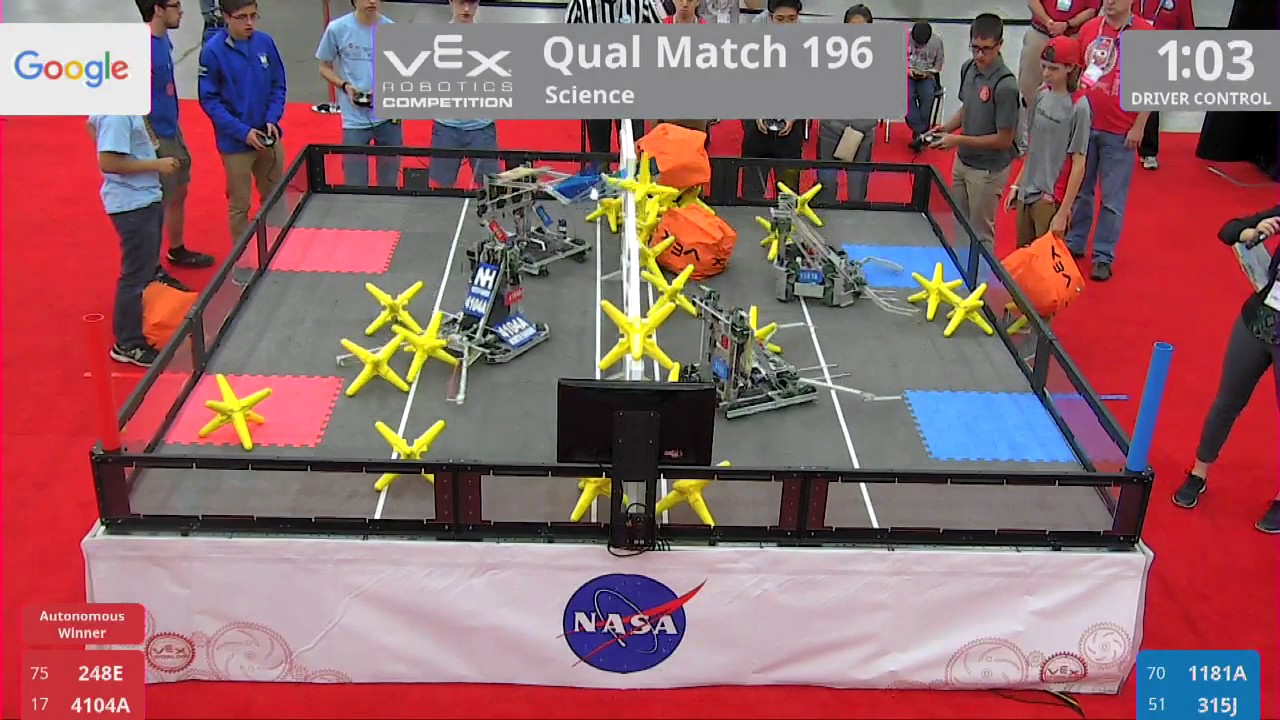 2017 VRC Sci Q196 - 248E 4104A vs 1181A 315J - 27 to 9