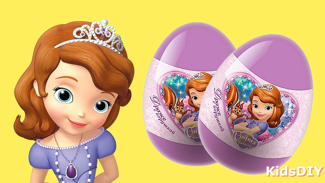 Kinder surprise eggs SOFIA THE FIRST - YouTube