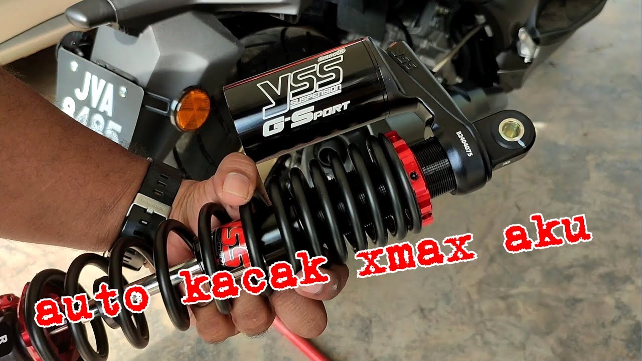 Pasang yss g sport untuk yamaha xmax . Terus auto hensem!