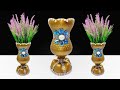 Cara Mudah Membuat Vas Dari Botol Plastik | flower vase ideas best out of waste