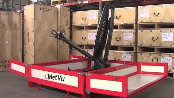 iNetVu Enclosed Skid - 1200 Auto-Acquire Driveaway Antenna  Deploying