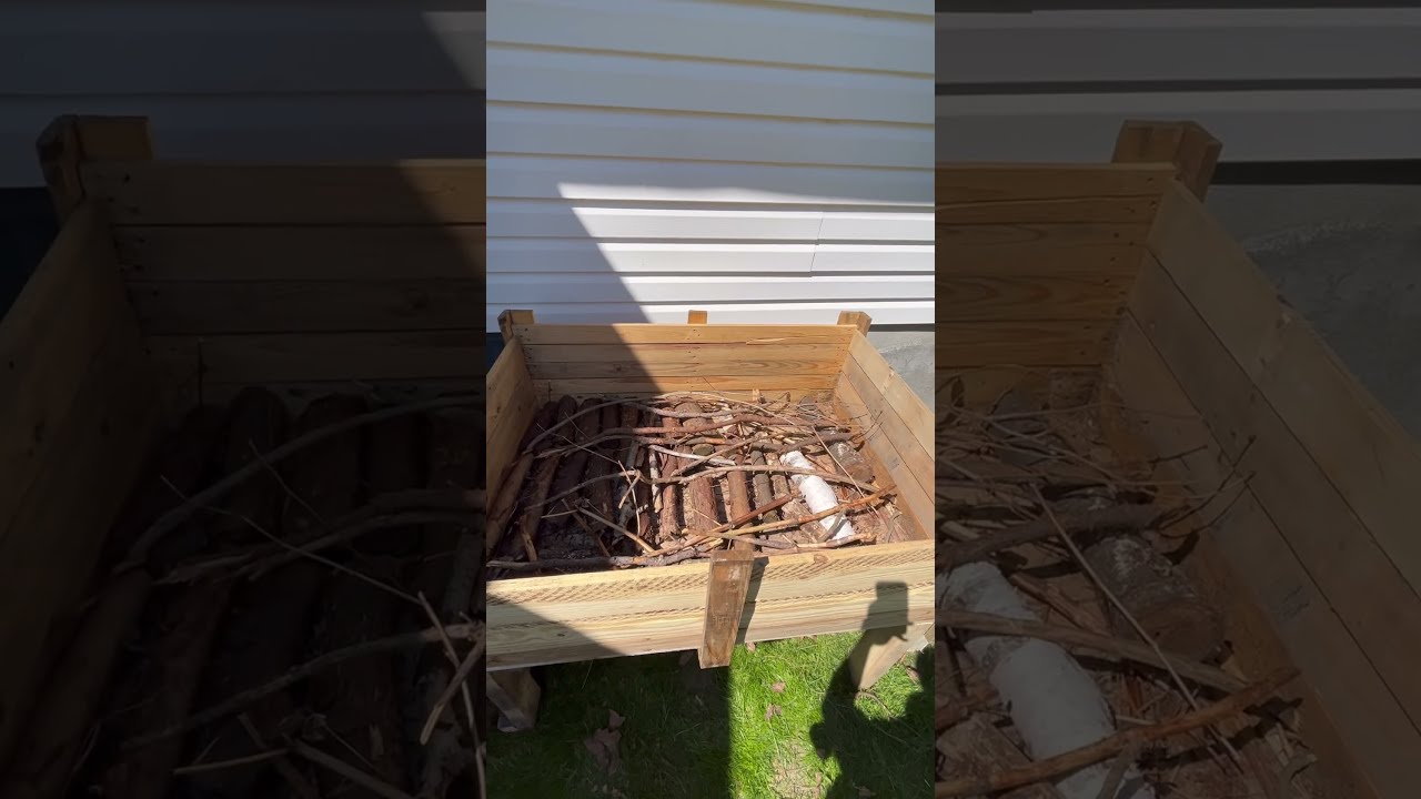 Filling Up Raised Garden Bed Diy Spring Veggie Northern Organic Natural