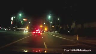 Driver Stops and Waits for Green Light to Turn Red
