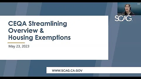 SCAG Development Streamlining Efforts Workshop #3