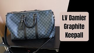 Louis Vuitton Damier Graphite Keepall Bandouliere 45 QJB0M23KKB056