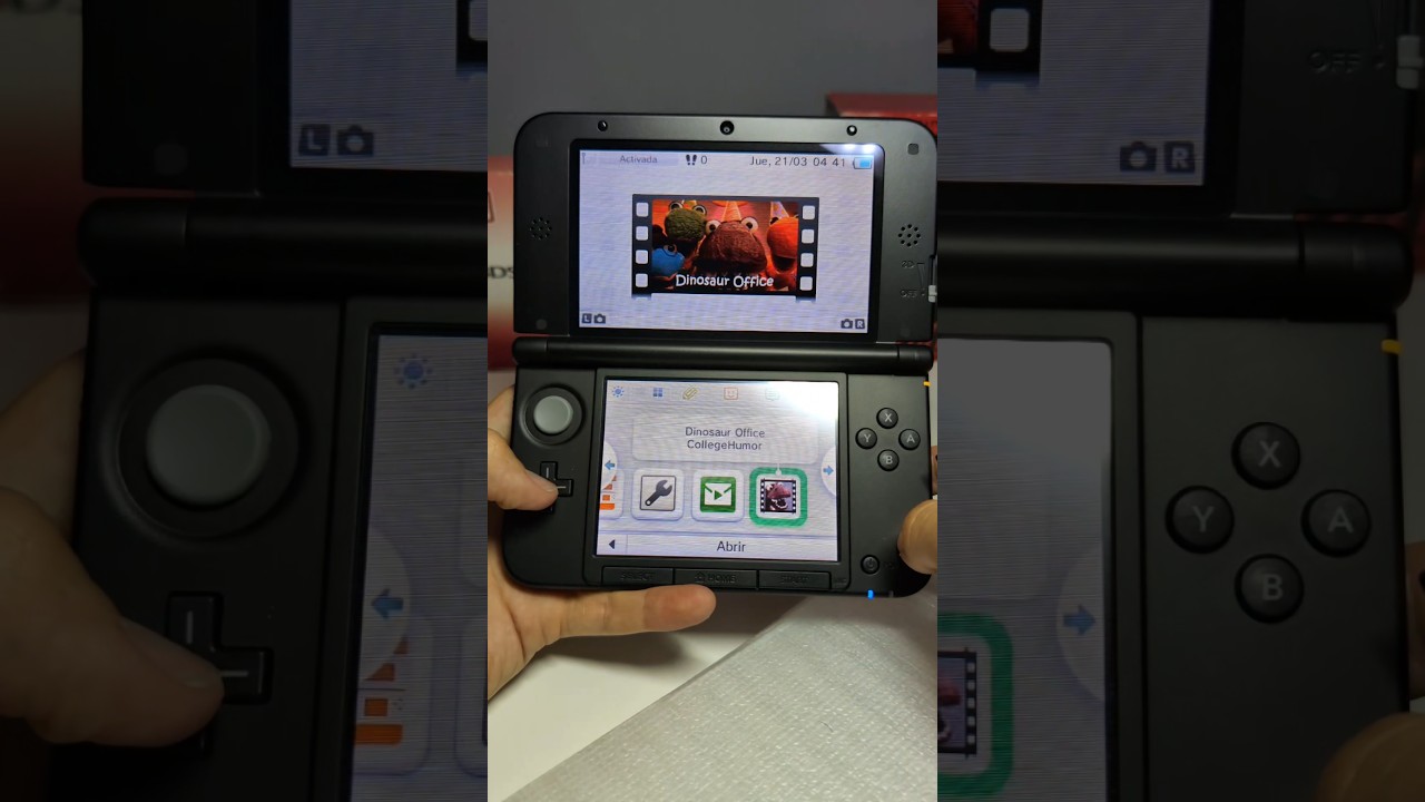 Unboxing Nintendo 3DS XL #nintendo #asmr #unboxing #3ds #red #fyp #retro #old #mario #satisfying #ds