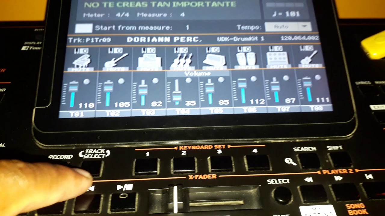 Como arreglar o editar una pista midi y guardarlo en tu memoria para series korg pa