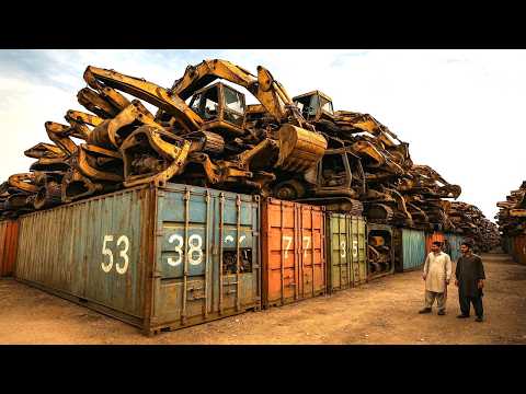 فيديو Crazy Way Pakistani Mechanic Assembles Excavators Imported From Korea @DiscoverRepairingSkills