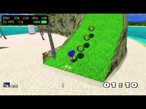 Sonic Adventure - Flycast Vita with 1.480 Downlock Rate and Reduced SMC checks