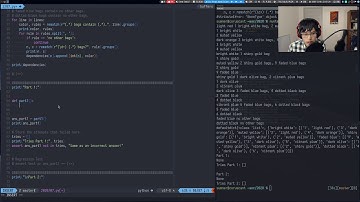 Advent of Code 2020 - Day 7 | !advent !python (360*, 830**)