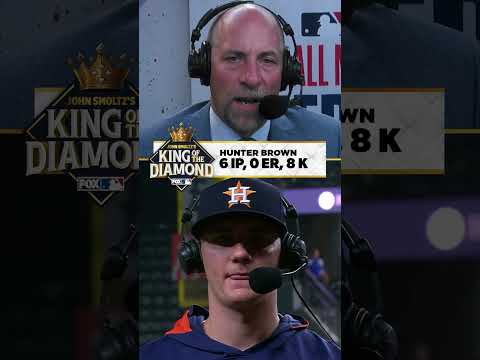Hunter Brown is John Smoltz's King of the Diamond! 👑💎 #astros  #mlb #hunterbrown
