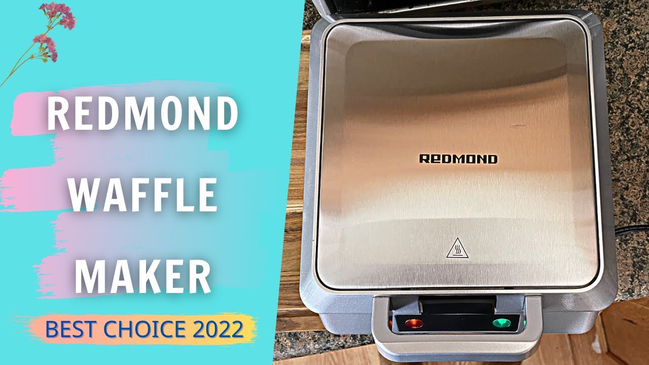 REDMOND Belgian Waffle Maker Review & User Manual | Best Mini Waffle Maker - YouTube
