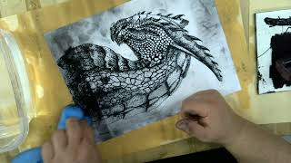 Step 5 Lithography-Inking the pronto plate