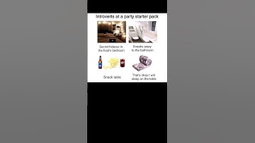 Introverts at a party starter pack meme #shorts