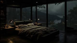 Overcome Stress to Sleep Instantly with Heavy Rain sounds - Black Screen