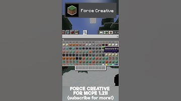 Force Creative For Minecraft Bedrock Edition!(MCPE 1.21+) #minecraft #texturepvp #topaddons #mcpe