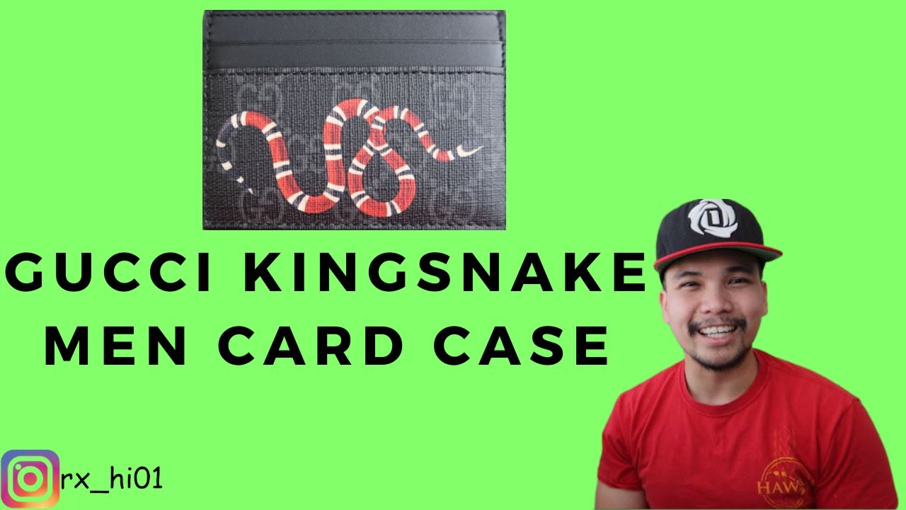 Short Review: Gucci GG Mens Kingsnake Supreme Card Holder 