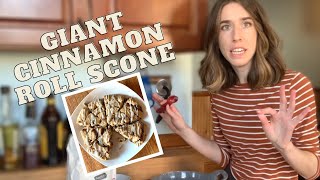Making the NYT Giant Cinnamon Roll Scone | By Erin Baker