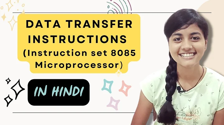 Data Transfer instructions (Instruction set of 8085 microprocessor)