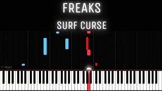 Freaks - Surf Curse [PIANO TUTORIAL   SHEET MUSIC]