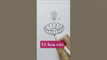 Vẽ hoa cúc đơn giản trong vòng 20s #yeuve #xuhuongyoutube