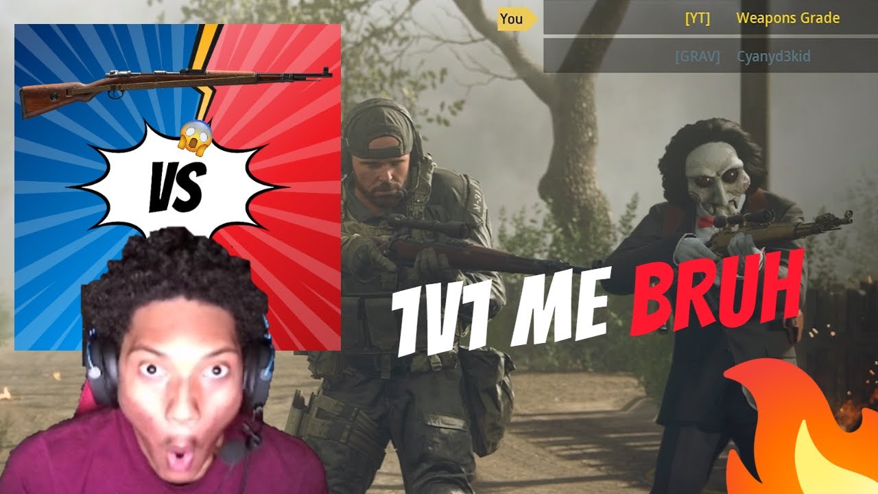 COD MW - KAR98 1V1 VS CYAN3KID (2KHD)