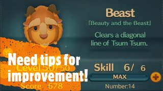 How can I improve? Trying to hit 9000 coins with Beast (野獣) SL6 — Disney Tsum Tsum INT.1.58.3