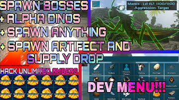 Ark mobile hack dev menu | SPAWN AMBERS, BOSS, AMBER UNLIMITED.