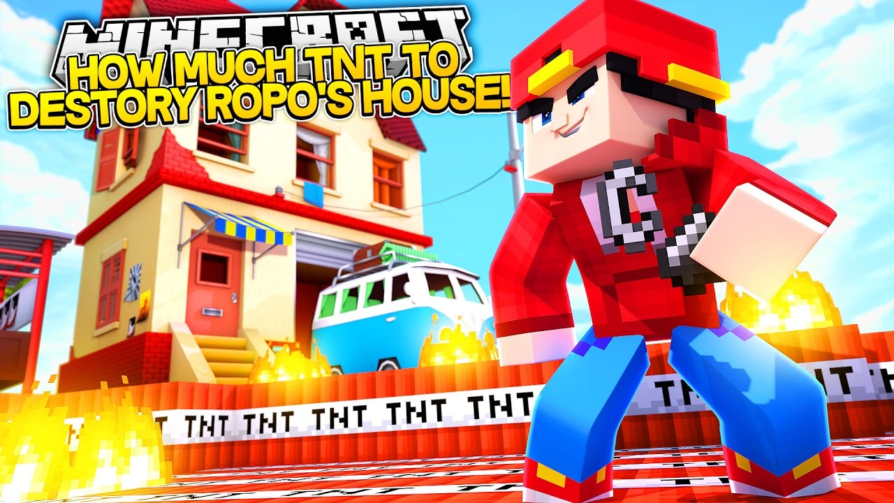 HOW MUCH TNT WILL IT TAKE TO BLOW UP ROPO'S HOUSE? - Minecraft ...