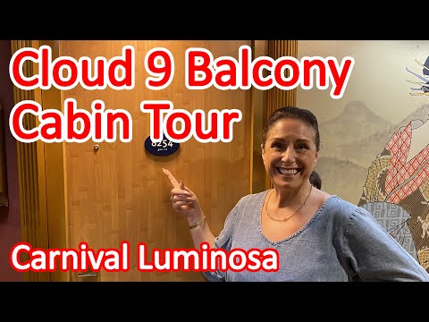 Carnival Luminosa Cloud 9 Spa Balcony Cabin Tour - Cabin 8254 Video Thumbnail