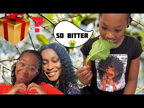 Siblings react to eating raw bitter leaves 🍃 🤮/ Auntie @NnekaNwogu is at it again .