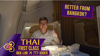 Flight Review | Thai Airways First Class | Bangkok  London | 777300ER |