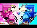 Rose Contre Bleu Choo Choo Charles 🚂 Wolfoo Crée Un Train Souterrain DIY 🎉 Collection D'épisodes
