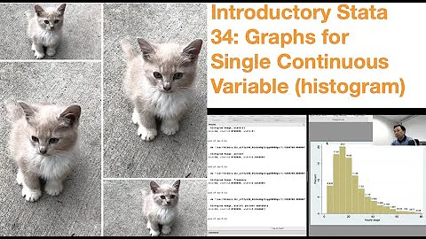 Introductory Stata 34: Graphs For Single Continuous Variable (histogram)