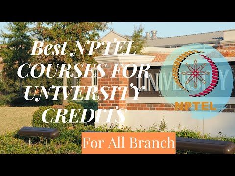 Best NPTEL courses for university credits|Easy NPTEL courses