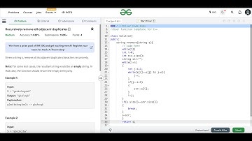 Recursively remove all adjacent duplicates