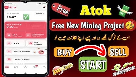 Atok Free Mining App / Atok How to Create Account / Atok App sa withdraw kaisa kry /Atok Earning App