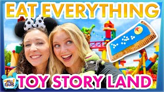 Disney World FOOD CHALLENGE  Toy Story Land