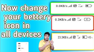 How To Change Battery Icon In Redmi phone || How Changes Battery Percentage Icons